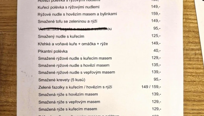 Bistro Vietnamska Tradicni Fotky - Plzeňská 49