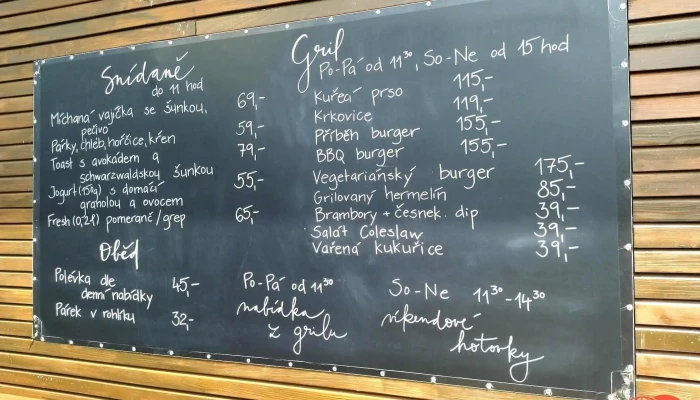 Bistrocafe Pribeh Menu - Ing. Františka Janečka 511