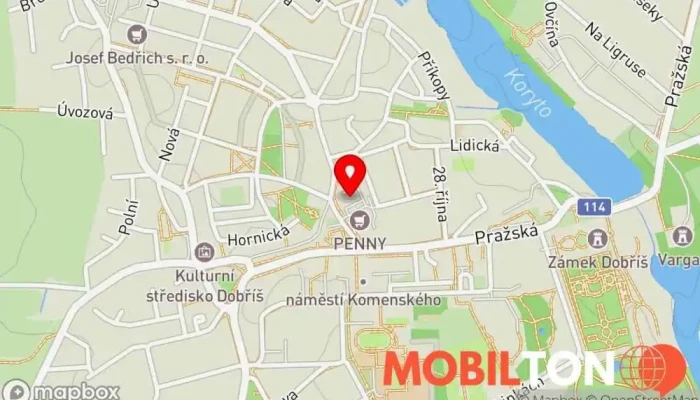 mapa Bistrotéka a Gelato Restaurace, Prodej zmrzliny v Mírové nám. 1583