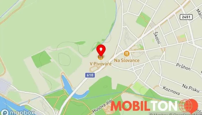 mapa Bohémovna Vpivovaře Restaurace v nám. sv. Václava 62