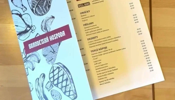 Brandejska Hospoda Menu - Masarykovo Nám. 18/9