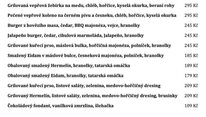 Brandejska Radegastovna Menu - Královická 300/6