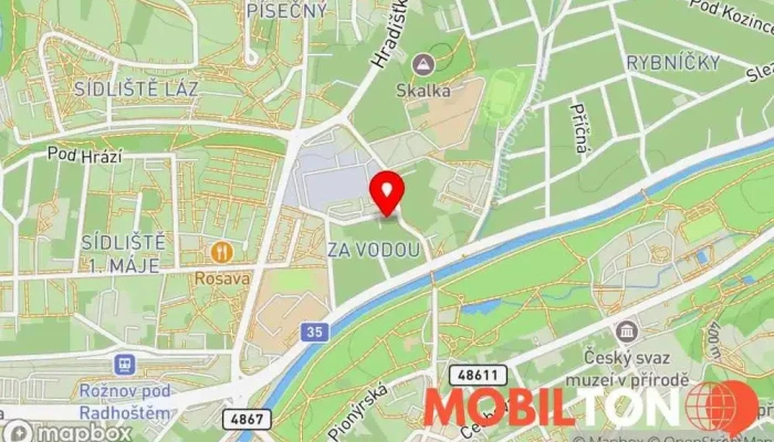 mapa Brasserie Avion by Tajgr's Restaurace v Bezručova 208