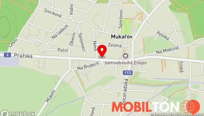 mapa BRAVO bistro Rychlé občerstvení v Pražská 411