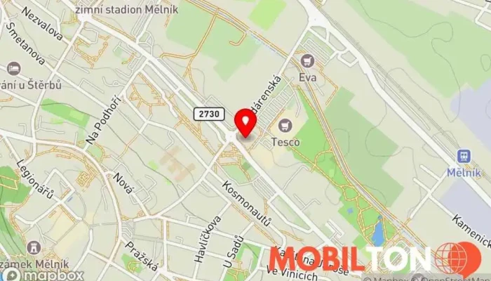 mapa Brloh Barbecue Americká restaurace, Pivní výčep v Bezručova 613/30