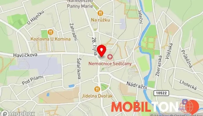 mapa Bufet Lima Sedlčany Restaurace v nám. T. G. Masaryka 166