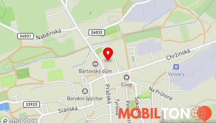 mapa Bufet na náměstí Bufet v nám. kr. Vladislava 220