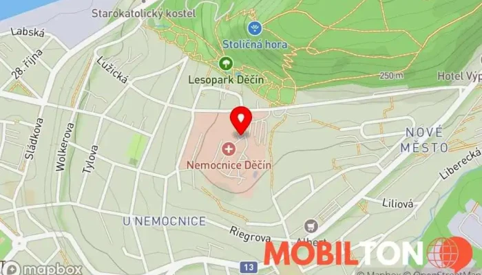 mapa Bufet u Václava Restaurace v U Nemocnice 1