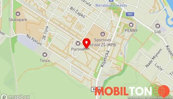 mapa BUFFET U ŠKOLY Rychlé občerstvení v Dr. E. Beneše 1042