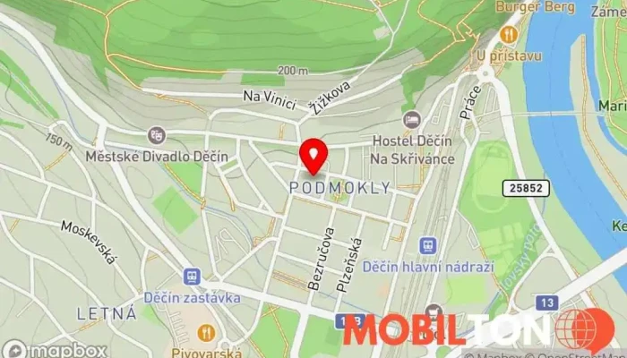 mapa BUFÍČEK U JIRÁSKŮ Restaurace v Podmokly