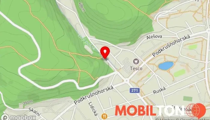 mapa Bukový Háj Hospoda v Chudeřín