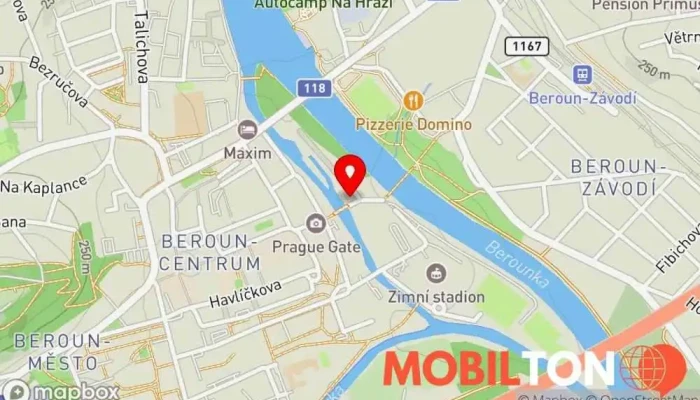 mapa Cafe Creperie Strakatý králík Kavárna / Čajovna, Crêperie v Na Ostrově 214