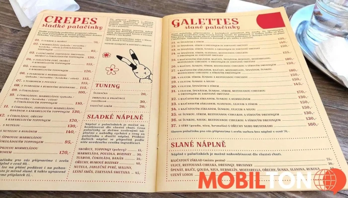 Cafe Creperie Strakaty Kralik Menu - Na Ostrově 214