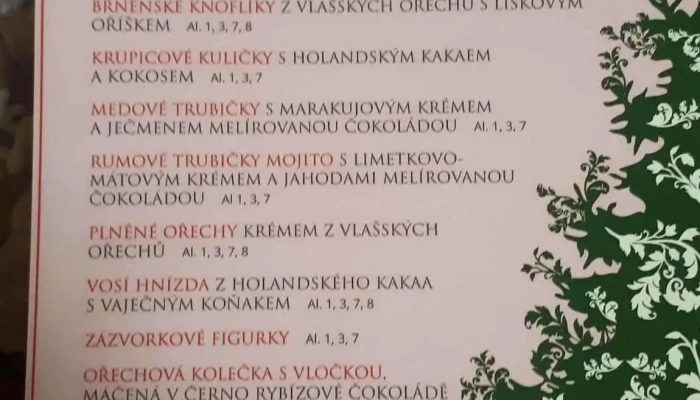 Cafe Custoza -  Menu - Czech Republic