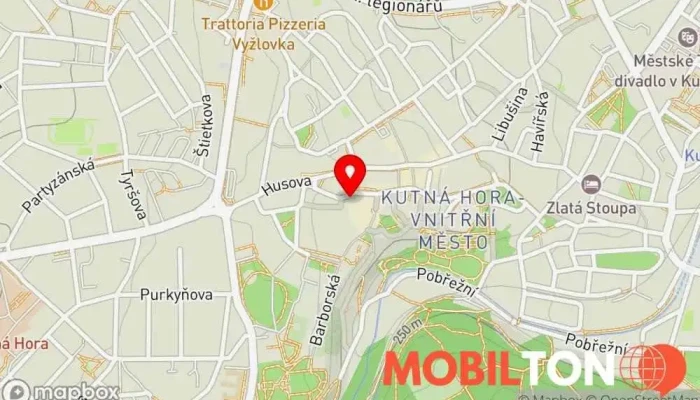 mapa Cafe Dačický Kavárna / Čajovna, Čokoládovna, Vinárna v Vnitřní Město