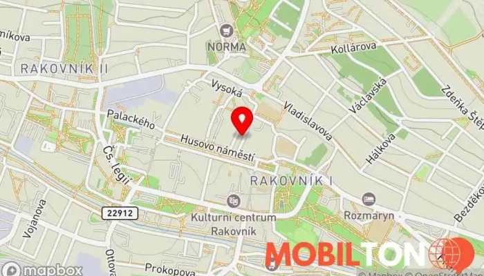 mapa Café Music - Kavárna s rodinnou pražírnou Kavárna / Čajovna v Rakovník I