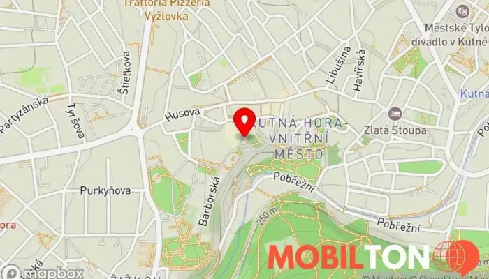 mapa CAFE PENZION HRNČÍŘ Kavárna, Penzion, Snídaňová restaurace v Vnitřní Město