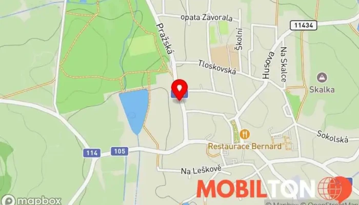 mapa Cafe Starosta Kavárna v Pražská 119