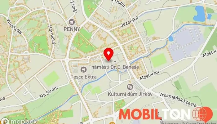 mapa Café Topofka Kavárna / Čajovna v nám. Dr. E. Beneše 18