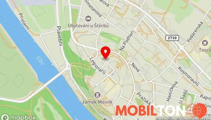 mapa Café Živel Kavárna v Ostruhova 58