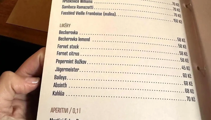 Caffe Moak -  Menu - Na Valích 330