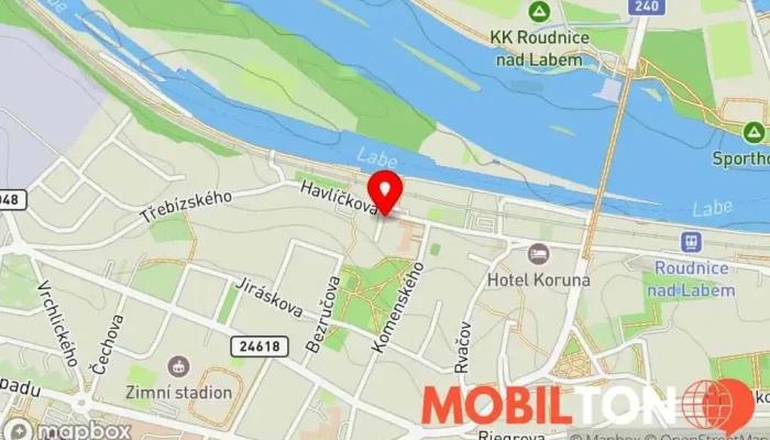mapa Čajovna u spícího draka Kavárna / Čajovna v 178 Havlíčkova