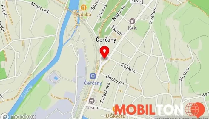 mapa Čerčanská beseda Restaurace v KD, Sokolská 28