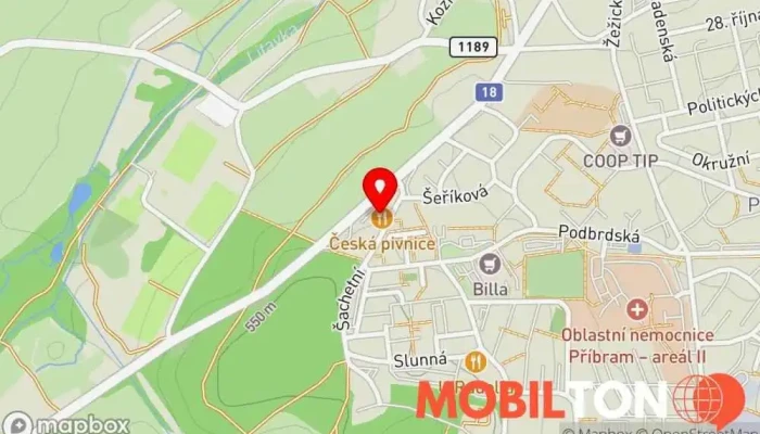 mapa Česká Pivnice Hospoda v K Drkolnovu 279
