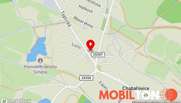 mapa CHABA fast food & pizzeria Restaurace v Teplická 75