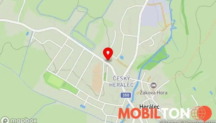 mapa Chata Filoména Herálec Ubytování s pokojovou službou v Český Herálec