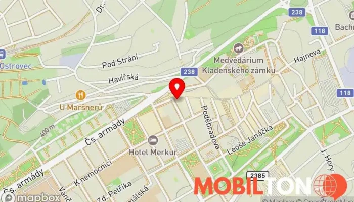 mapa Chicken Legend Rychlé občerstvení v Ul Tyršova 1001 272 01