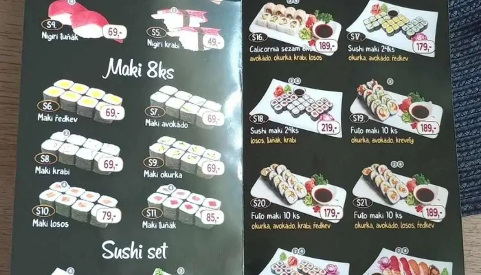 China Express -    Zlaty Orel Menu - Czech Republic