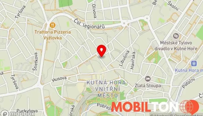mapa Chleby jako v nebi pekárna & bistro Pekařství, Bistro v Vnitřní Město
