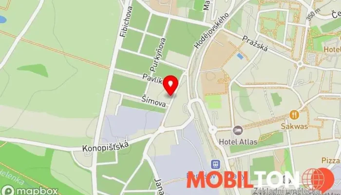 mapa ČÍNSKÁ RESTAURACE Restaurace v Hodějovského 1707