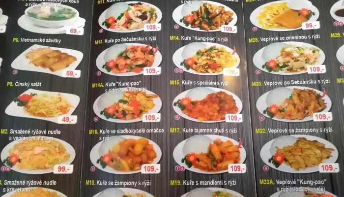 Cinska Restaurace Cai Yuan Menu - Centrum