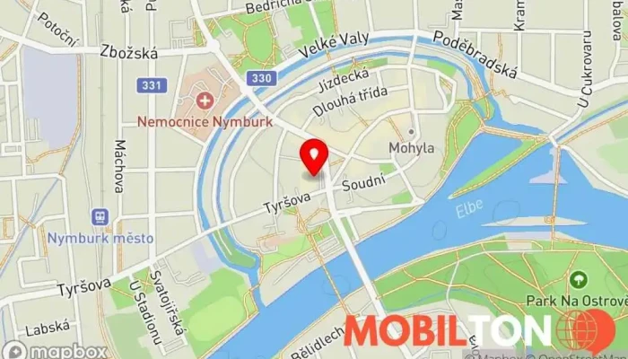 mapa Čínská restaurace Diwang Záložna Čínská restaurace v Nám. Přemyslovců 169/166