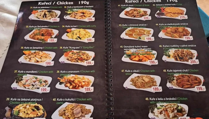 Cinska Restaurace Dlouha Reka Menu - Dubinské Kaštánky 490