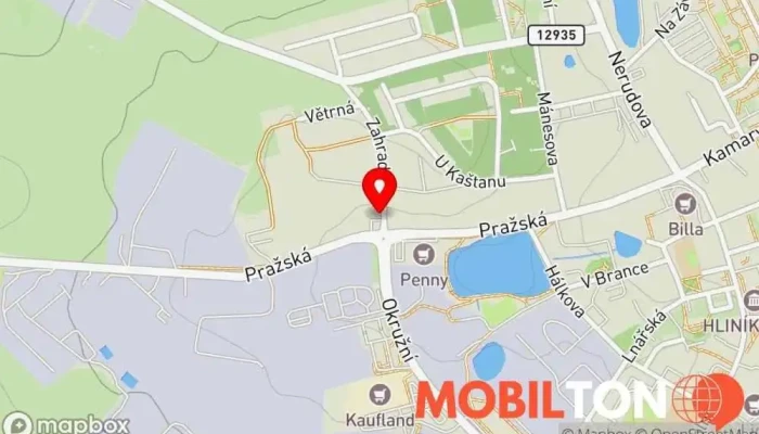 mapa Čínská restaurace Hong Kong Čínská restaurace v Zahradní