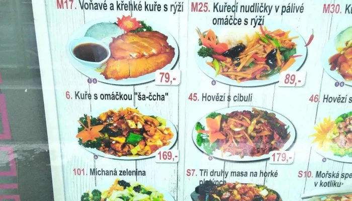Cinska Restaurace Hong Kong Menu - Plzeňská 903/26