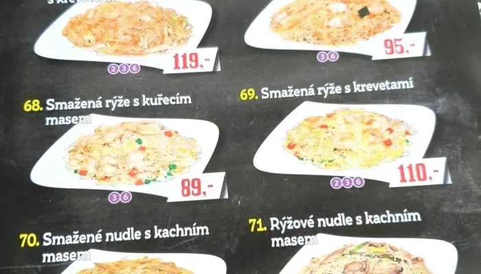 Cinska Restaurace Hong Kong Menu - Zahradní