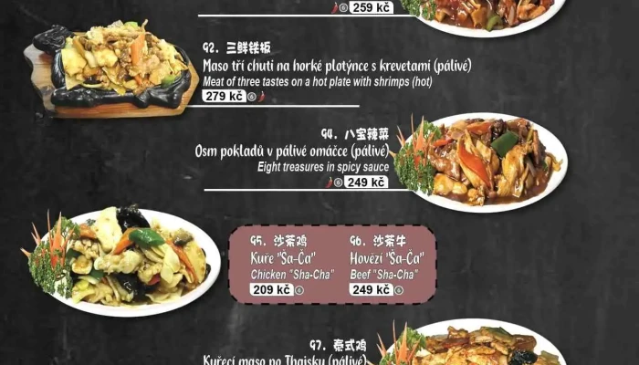 Cinska Restaurace Sokolovna Prizemi Menu - Studentská 758