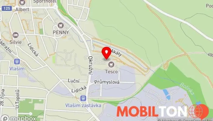 mapa Čínská restaurace TIANYOU Restaurace v Okružní 1884