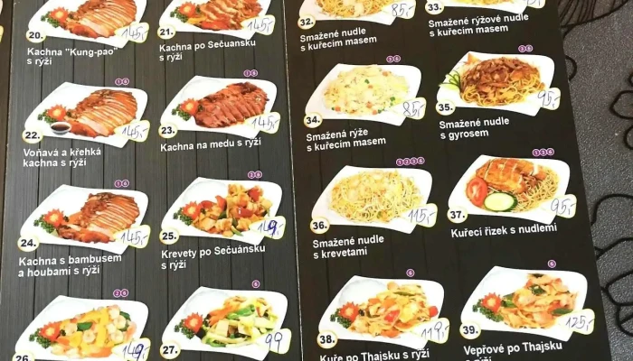 Cinska Restaurace Tianyou Menu - Okružní 1884
