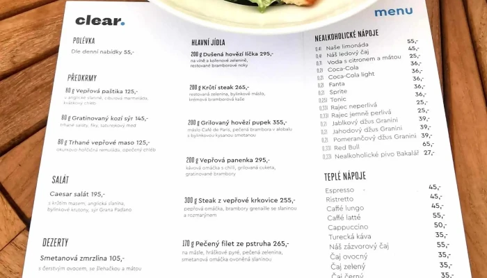 Clear Menu - Hořovičky-hořesedly
