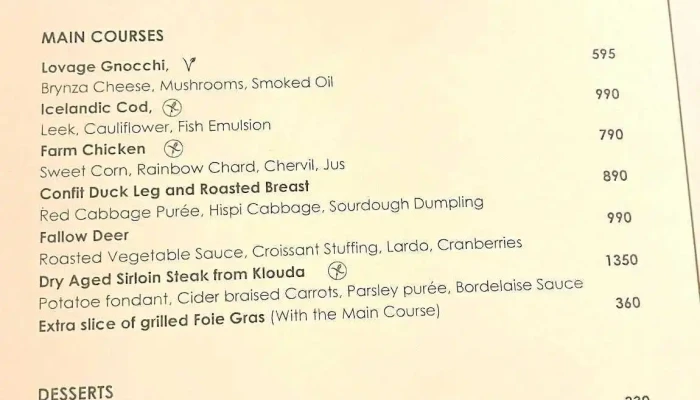 Coda -  Menu - Malá Strana