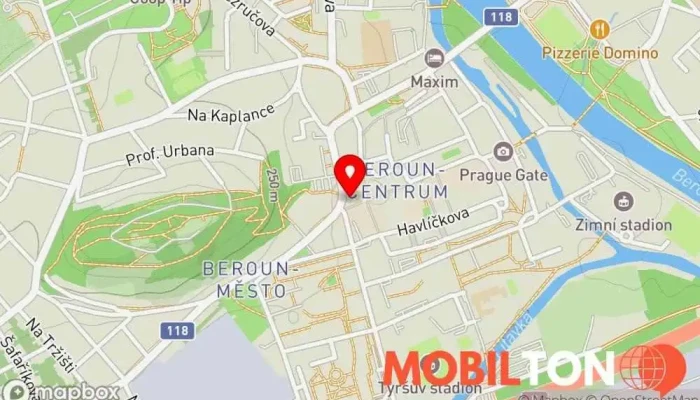 mapa CrossCafe Plzeňská brána Kavárna, Bistro, Snídaňová restaurace, Kavárna / Čajovna, Prodejna zákusků v Beroun-Město