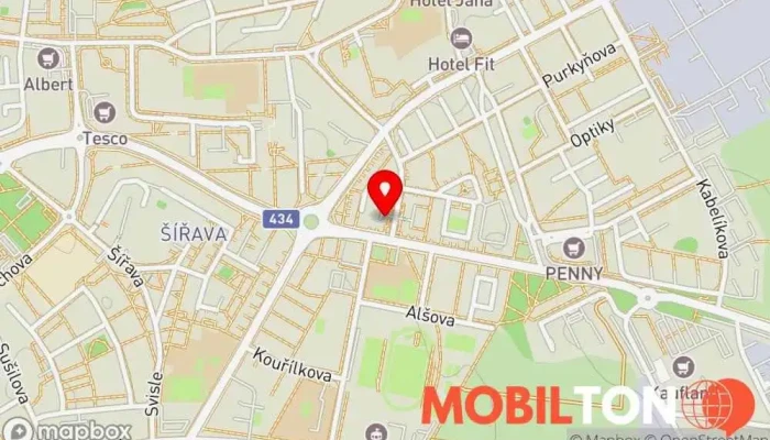 mapa CT-Fair s.r.o. - opravy mobilů, počítačů a NTB Opravna mobilních telefonů, Opravy počítačů v Přerov I-Město