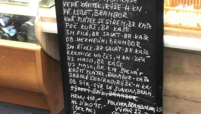 Cukrarna A Jidelna Bela Pod Bezdezem Menu - Czech Republic