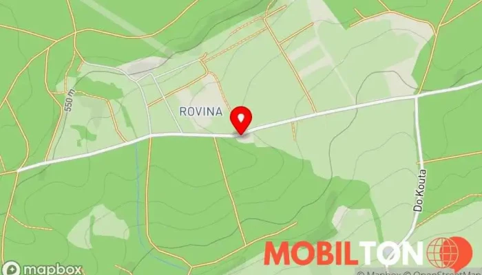 mapa Čunčí huba - U Dernerů Restaurace v Kytín-Mníšek pod Brdy