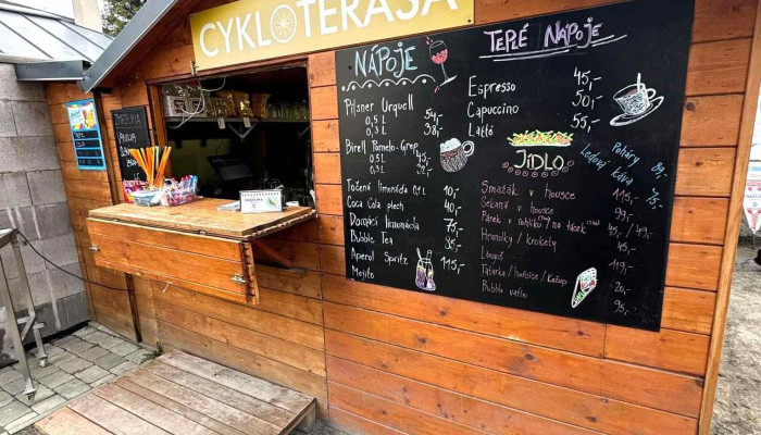 Cykloterasa Kruhac -  Menu - Školní